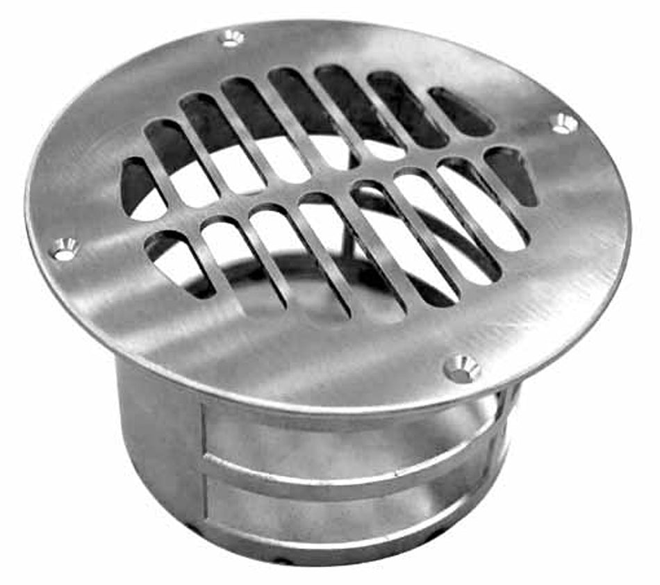 Aérateur de sol circulaire pour fourgons - Inox